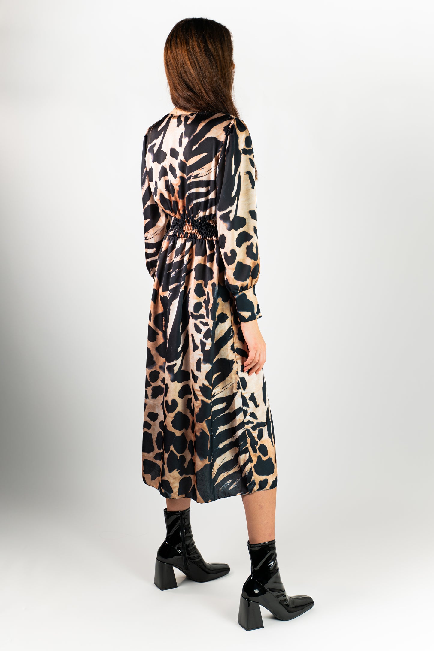 Animal Print Midi Dress